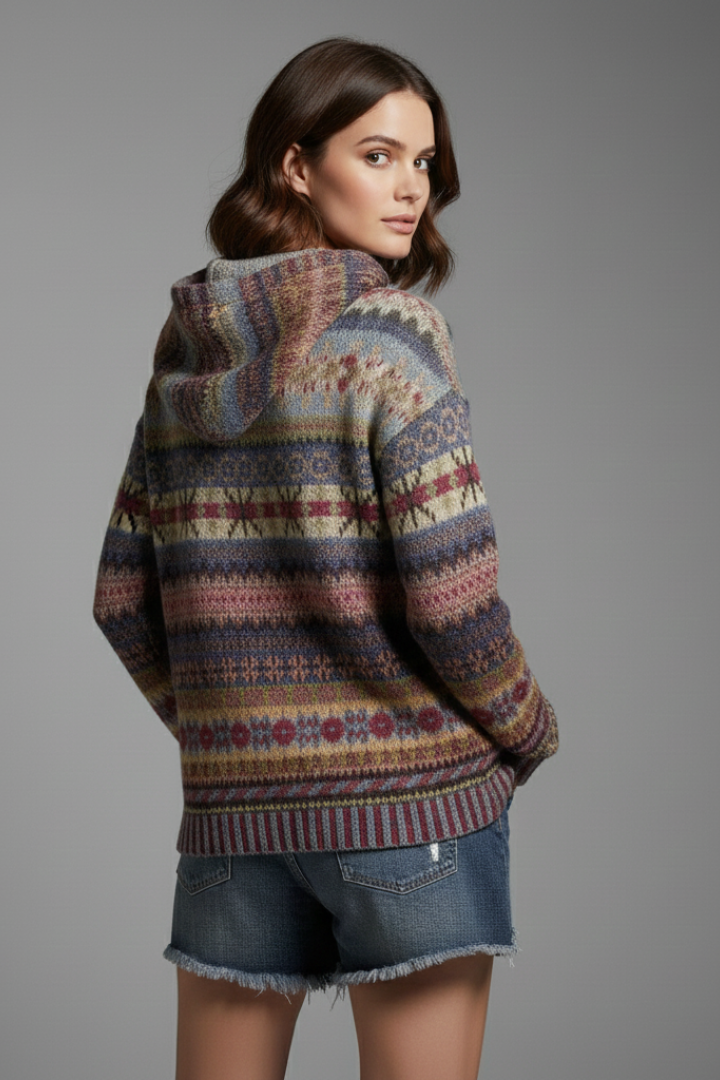 Dakota | Dames Hoodie met Capuchon en Geribbelde Mouwen