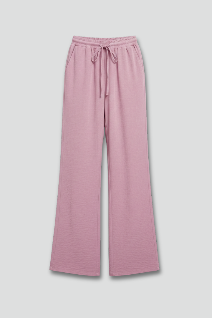 Caroline | Vrouwen Casual Palazzo Broek met Touwsluiting en Zijzakken