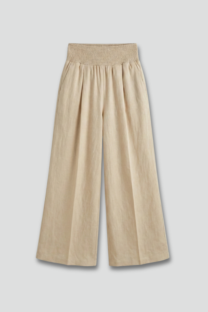 Charlotte | Vrouwen Palazzo Broek met Hoge Taille en Plooien