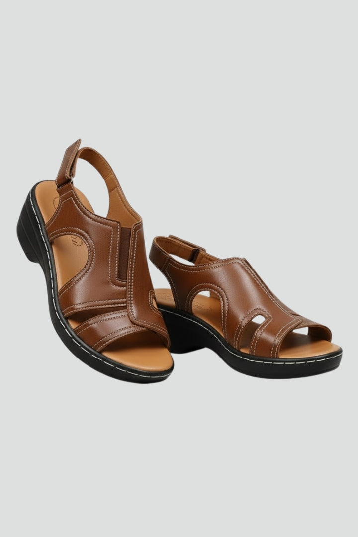 Katherine | Vrouwen Platform Open Teen Cutout Sandalen