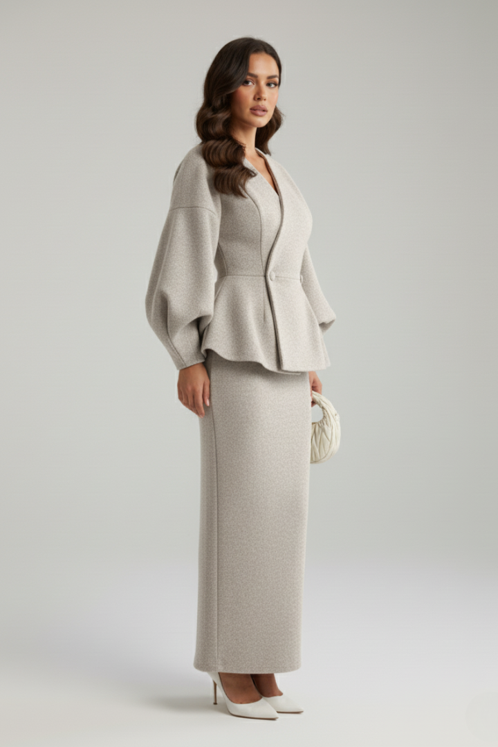 Taylor | Dames V-Hals Blazer en Rok Set
