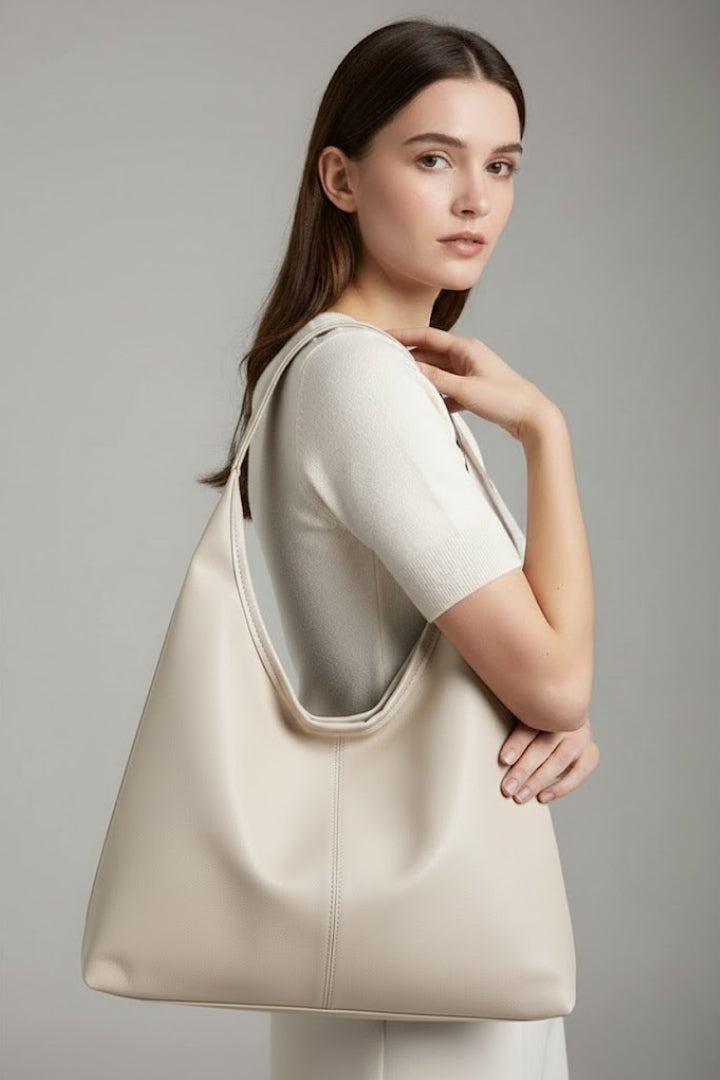 Maria | Vrouwen Classic Tote Bag met Faux Buitenkant en Grote Binnenzak