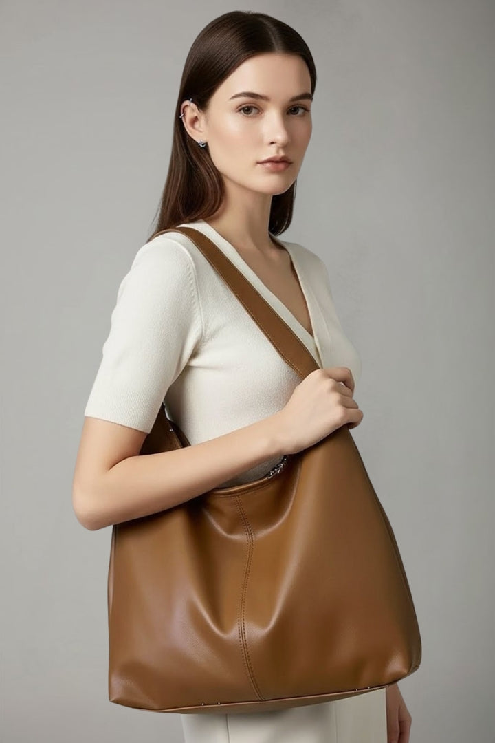 Maria | Vrouwen Classic Tote Bag met Faux Buitenkant en Grote Binnenzak