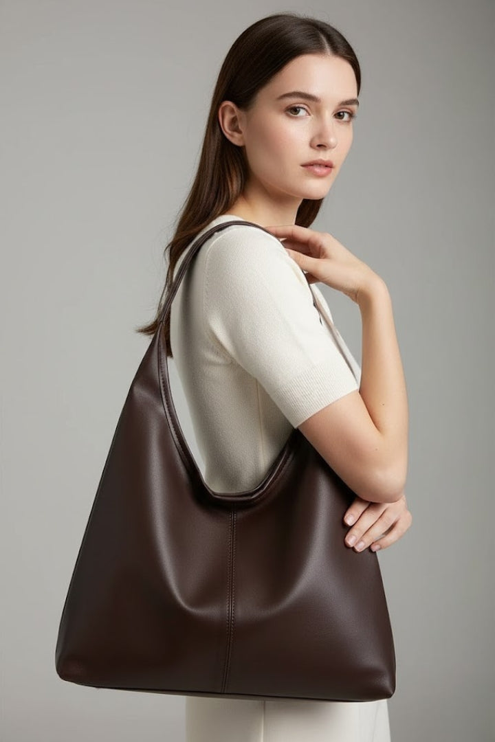 Maria | Vrouwen Classic Tote Bag met Faux Buitenkant en Grote Binnenzak