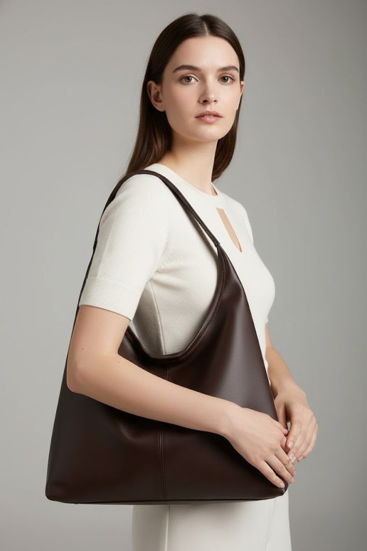 Maria | Vrouwen Classic Tote Bag met Faux Buitenkant en Grote Binnenzak