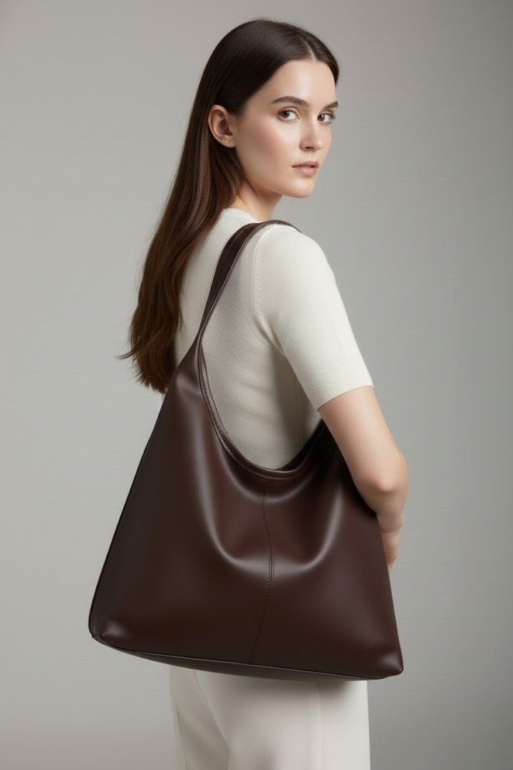 Maria | Vrouwen Classic Tote Bag met Faux Buitenkant en Grote Binnenzak