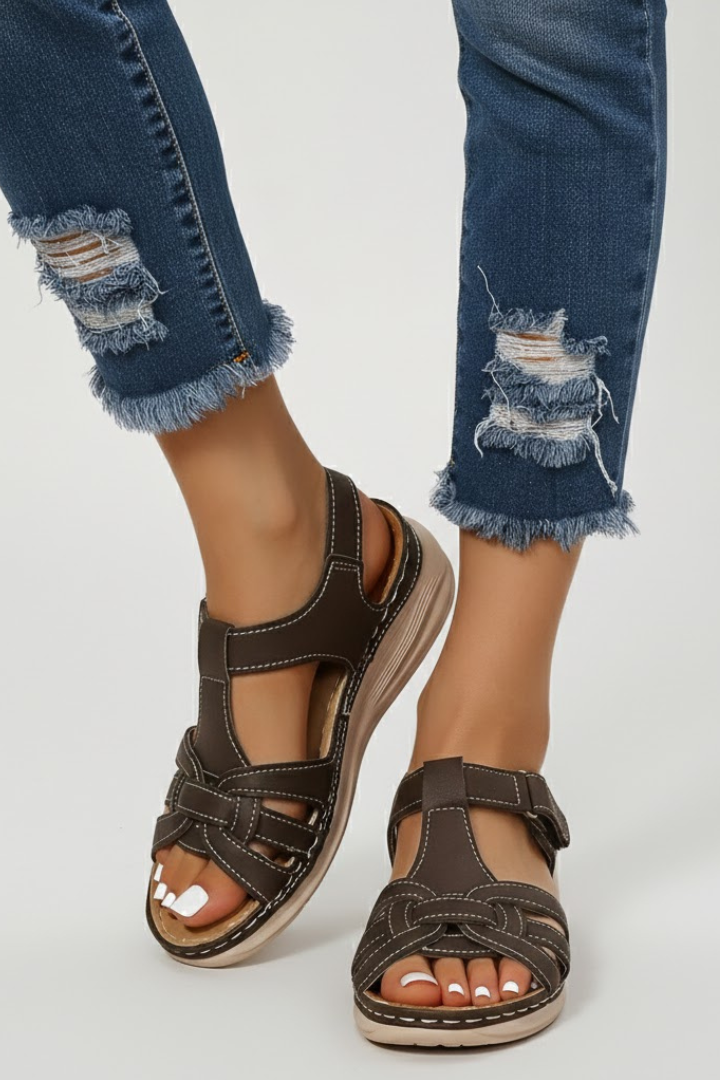Hannah | Retro Sandalen voor Dames met Gesp