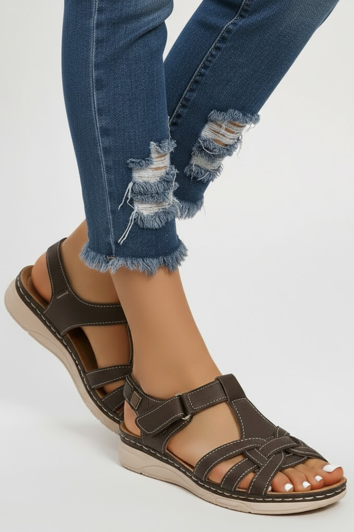 Hannah | Retro Sandalen voor Dames met Gesp