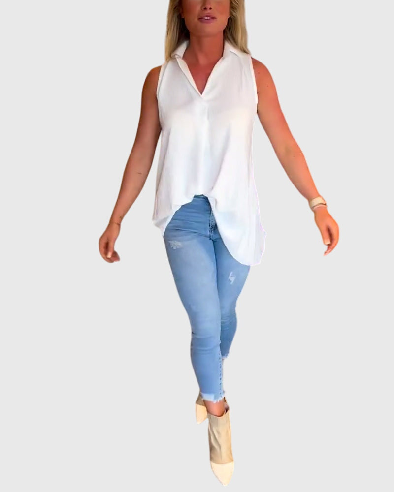 Lina | Mouwloze Top