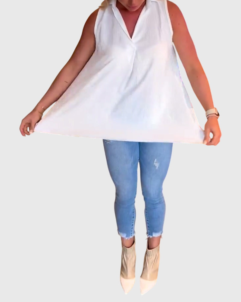 Lina | Mouwloze Top