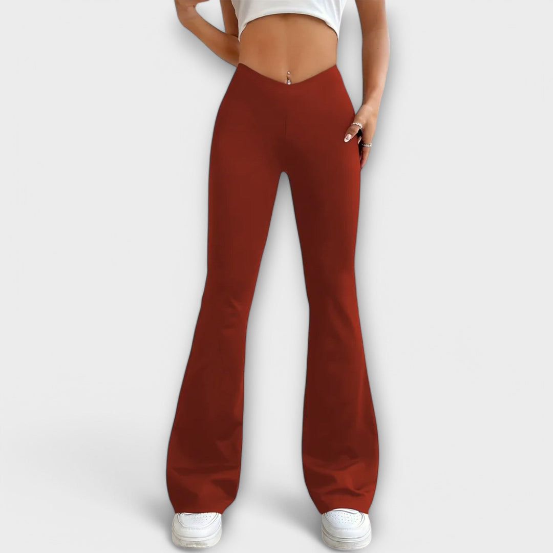 Serena - Relaxed Broek Met Uitlopende Pijp