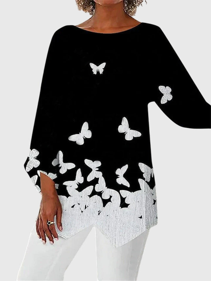 Alayah | Elegante Crew Neck Top