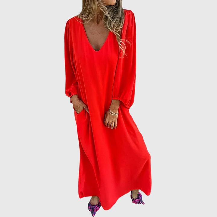 Carol - Lange Boho Jurk Met Zakken