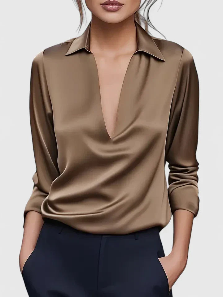 Calvina | Verfijnde Blouse