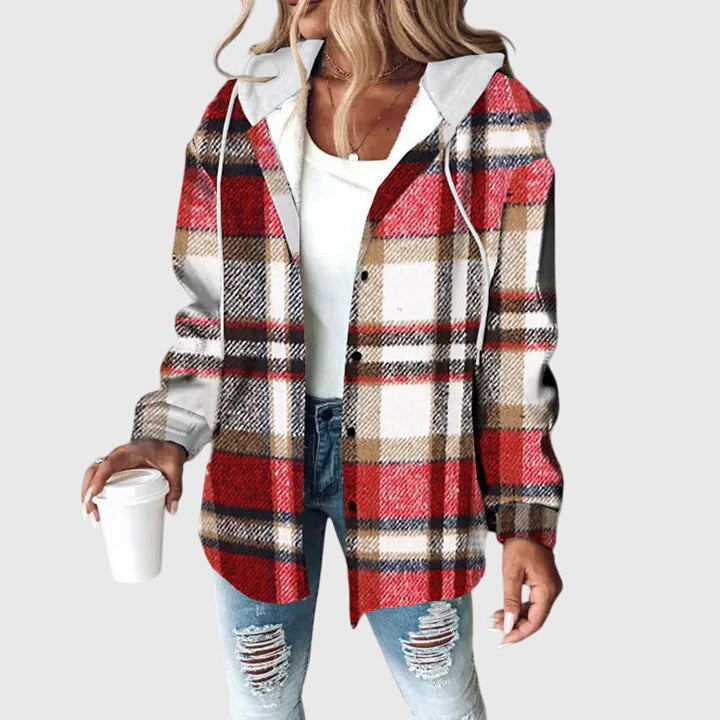 Martina | Dames Mesh Knopen Placket Jacket
