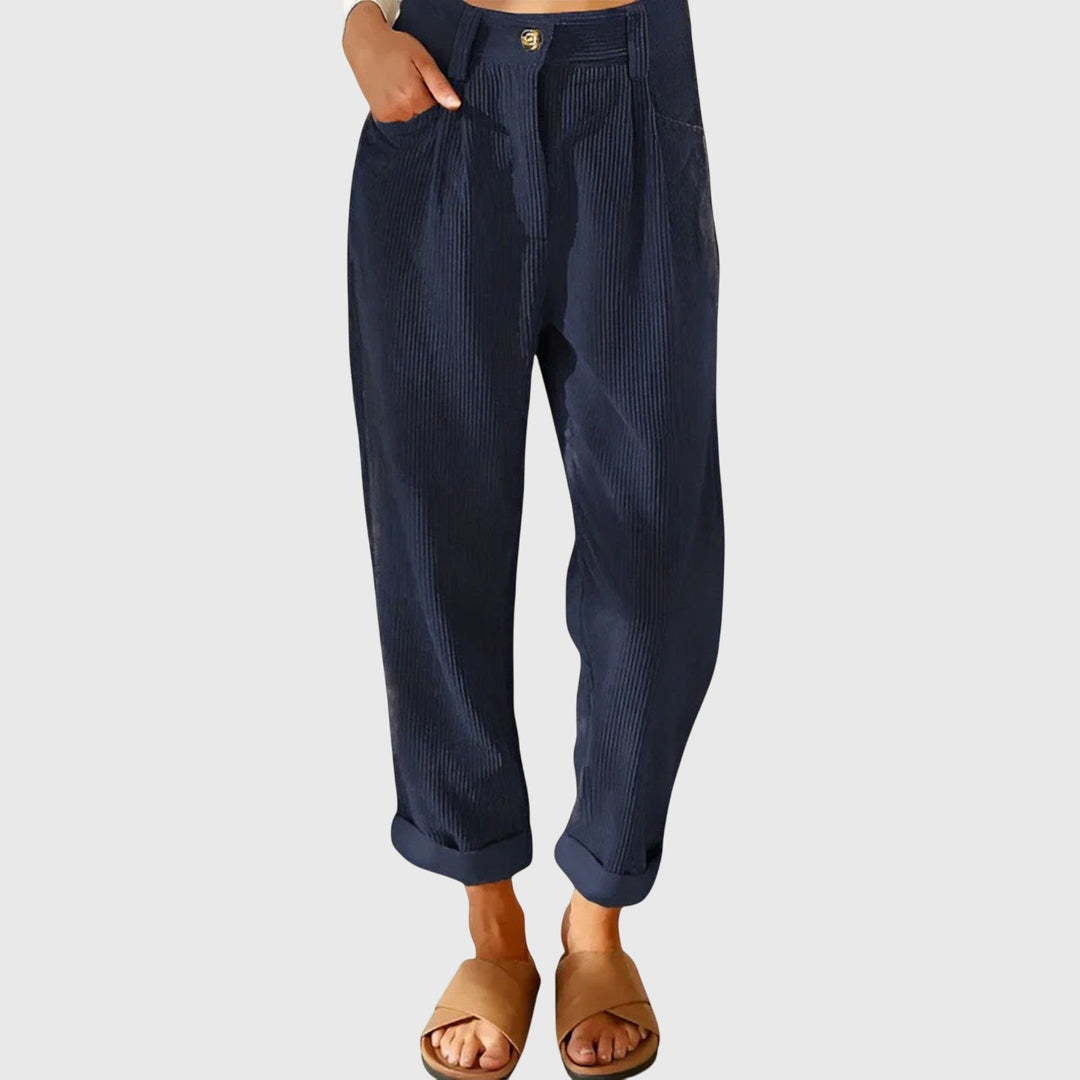 Jana - Moderne Corduroy Broek