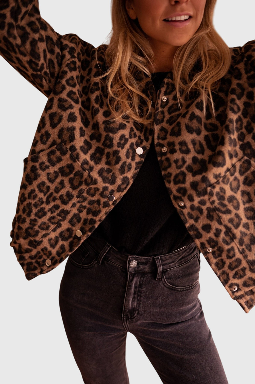 Elodie | Stijlvolle Luipaardprint Jas