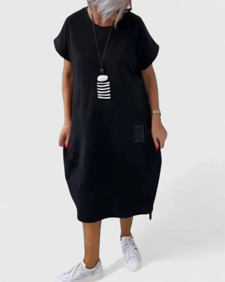Thalyssiah | Comfortabele Midi Jurk