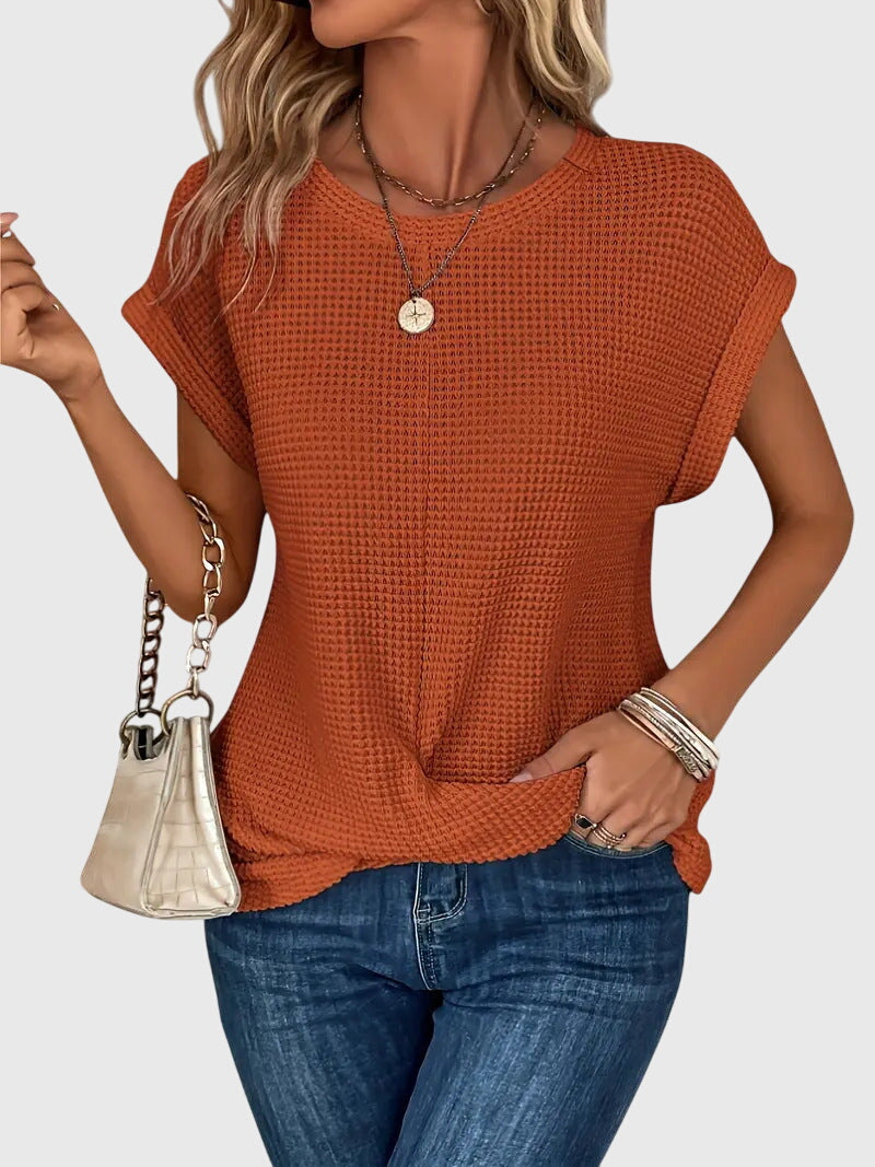 Isa | Elegante Blouse met Ronde Hals