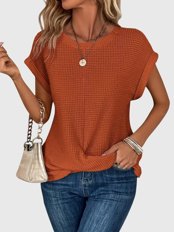 Isa | Elegante Blouse met Ronde Hals