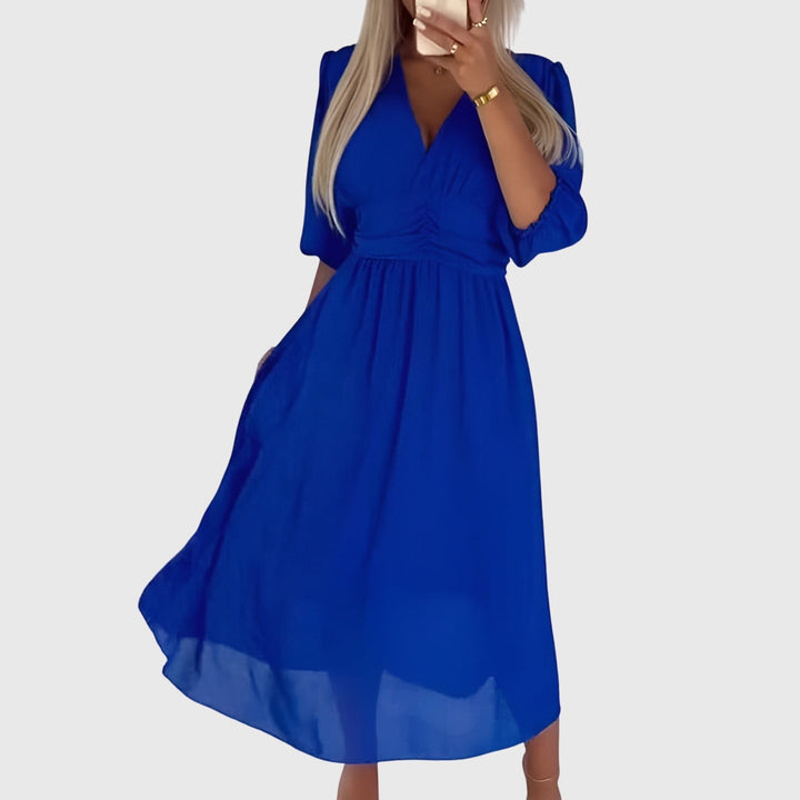 Chloe | Lichtgewicht Zijdeachtige Chiffon Jurk