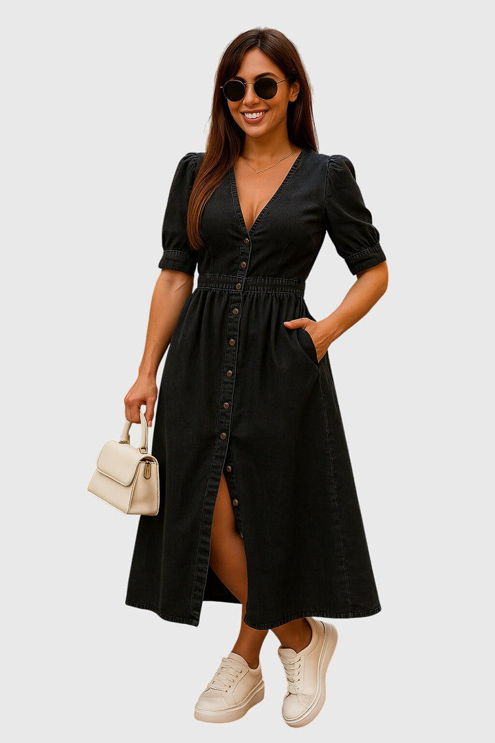 Jacqueline | Elegante Denim Jurk