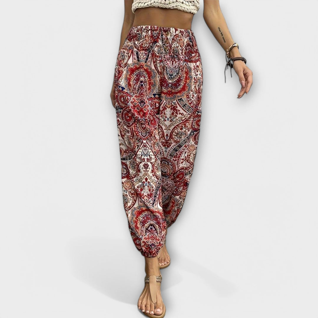 Scarlett - Broek met Etnische Grafiek