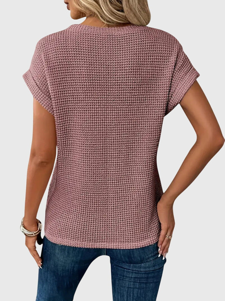 Isa | Elegante Blouse met Ronde Hals
