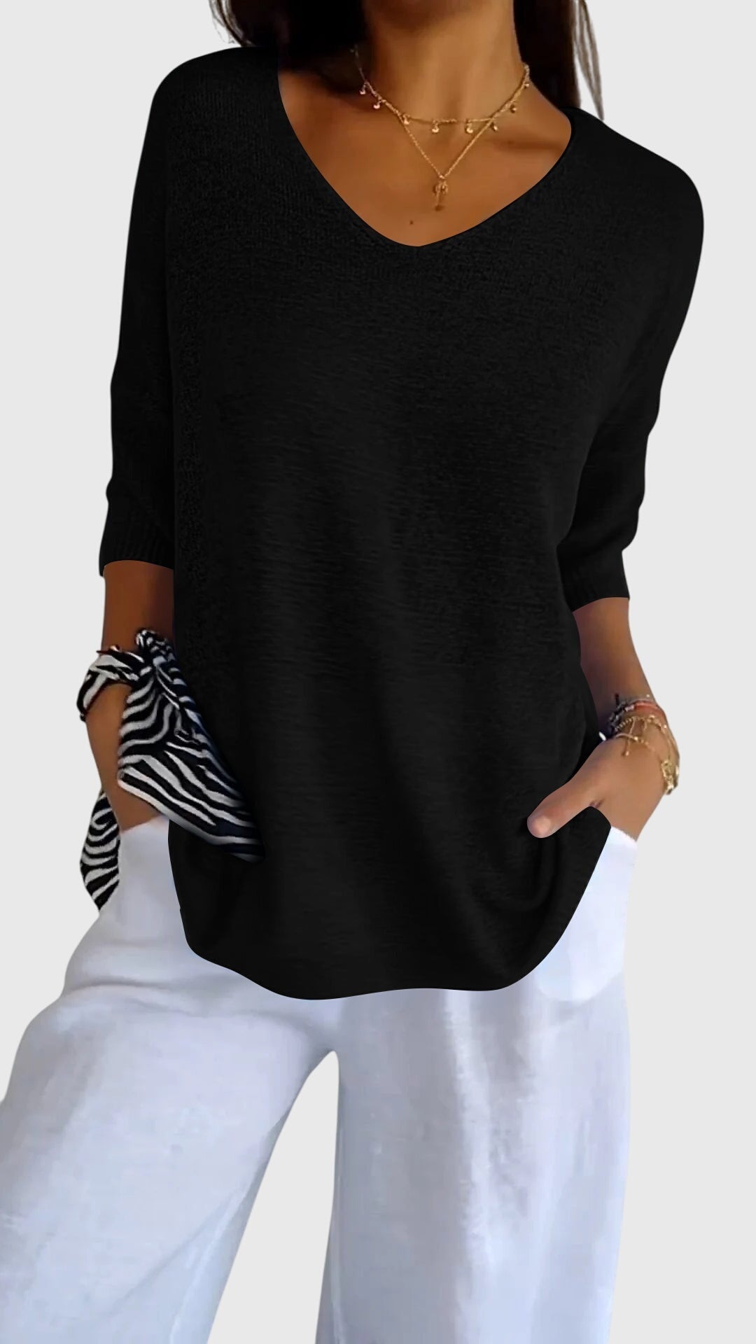 Cassandra | Elegante V-hals Top