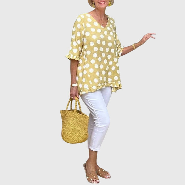 Eira | Blouse - Geel