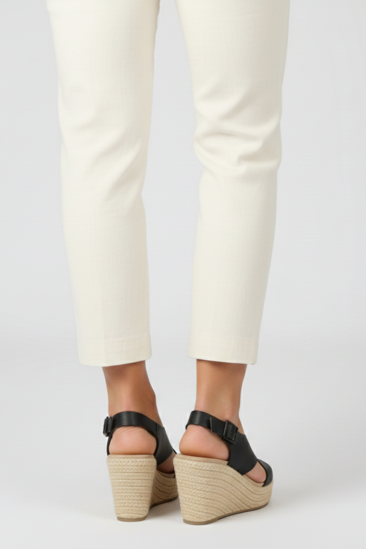 Michelle | Dames Wedge Crossover Slingback Sandalen