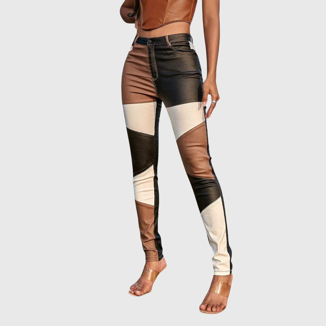 Calliope - Tube Broek met Kleurblokpatroon