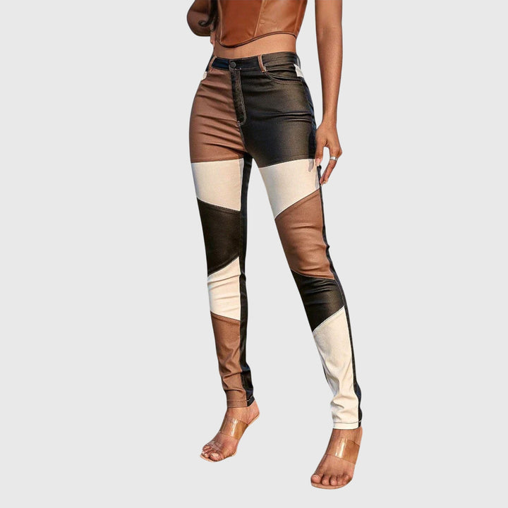 Calliope - Tube Broek met Kleurblokpatroon