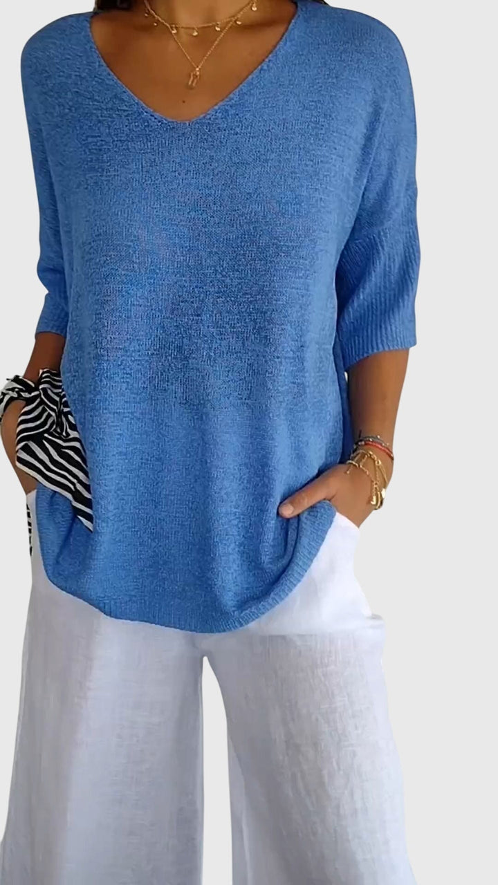 Cassandra | Elegante V-hals Top
