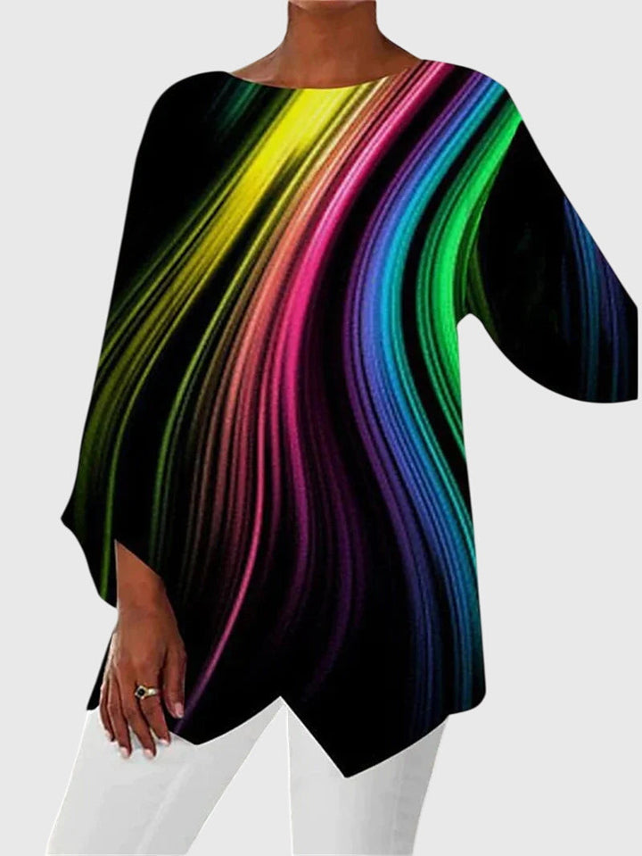 Alayah | Elegante Crew Neck Top