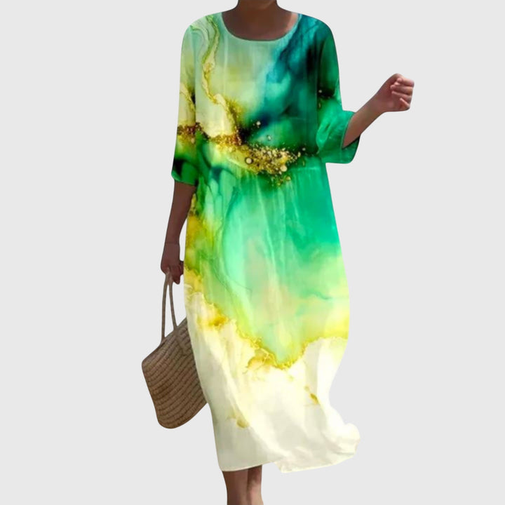 Hayley | Stijlvolle Bloemen Maxi Jurk