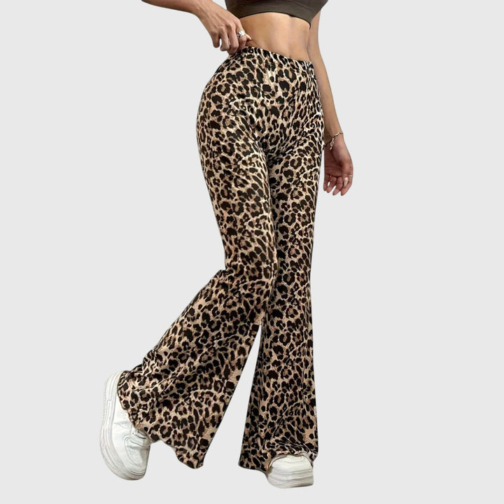 Leopard Bootcut Broek