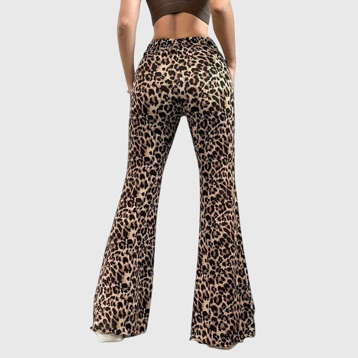 Leopard Bootcut Broek