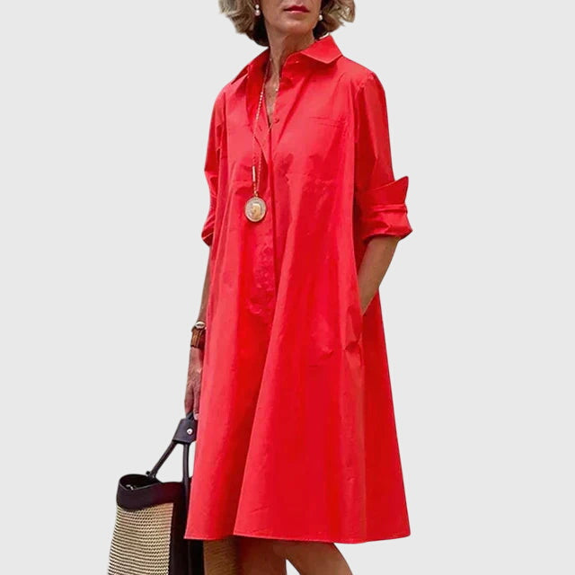Paige - Elegante Jurk Met Zakken