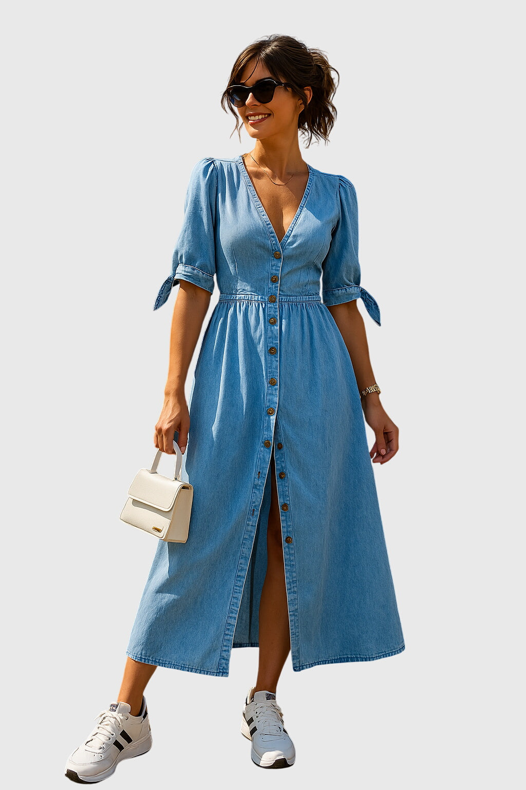 Jacqueline | Elegante Denim Jurk