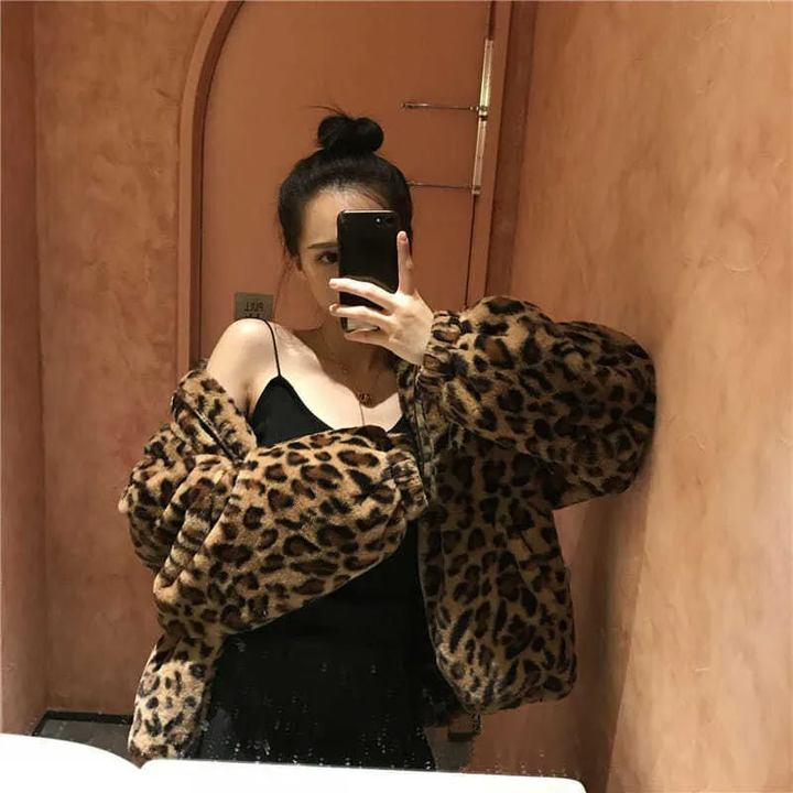 Elodie | Stijlvolle Jas met Luipaardprint