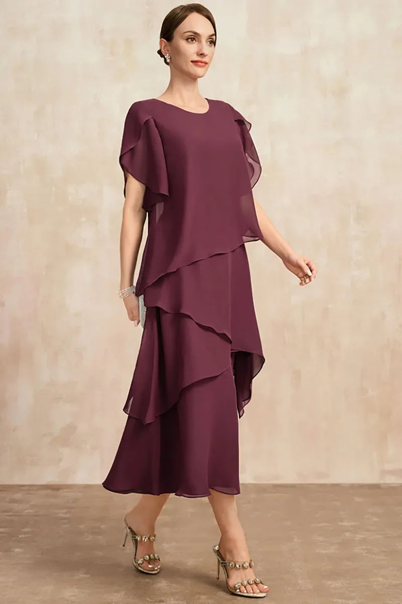 Olivia | Vrouwen Soft Classic Chiffon Jurk