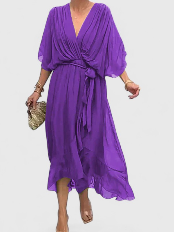 Nada | Elegante V-hals Jurk