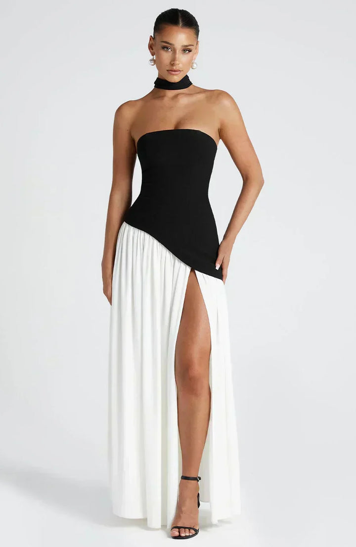 Emily | Vrouwen Bruidsgast Asymmetrische Maxi Jurk