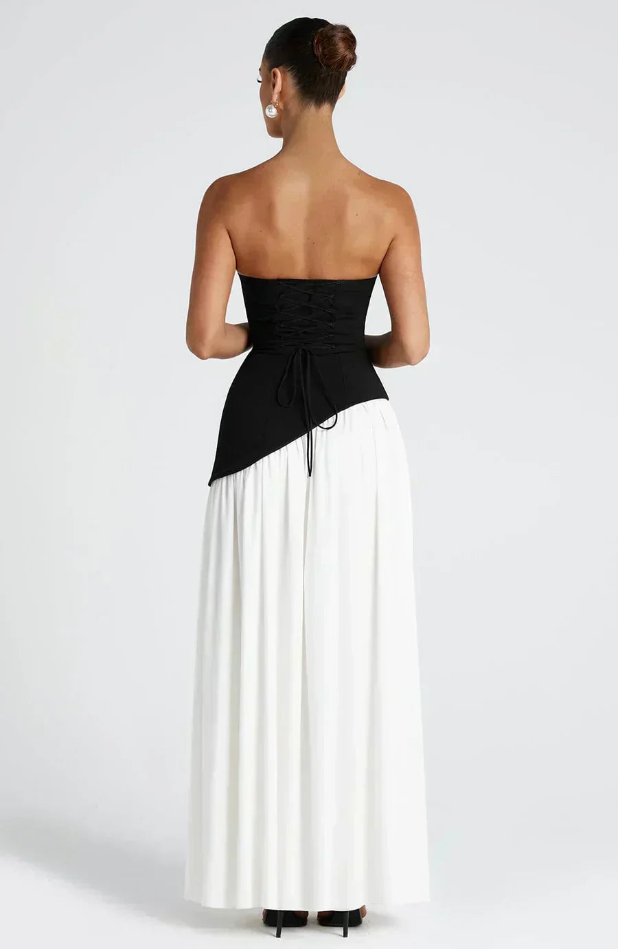 Emily | Vrouwen Bruidsgast Asymmetrische Maxi Jurk