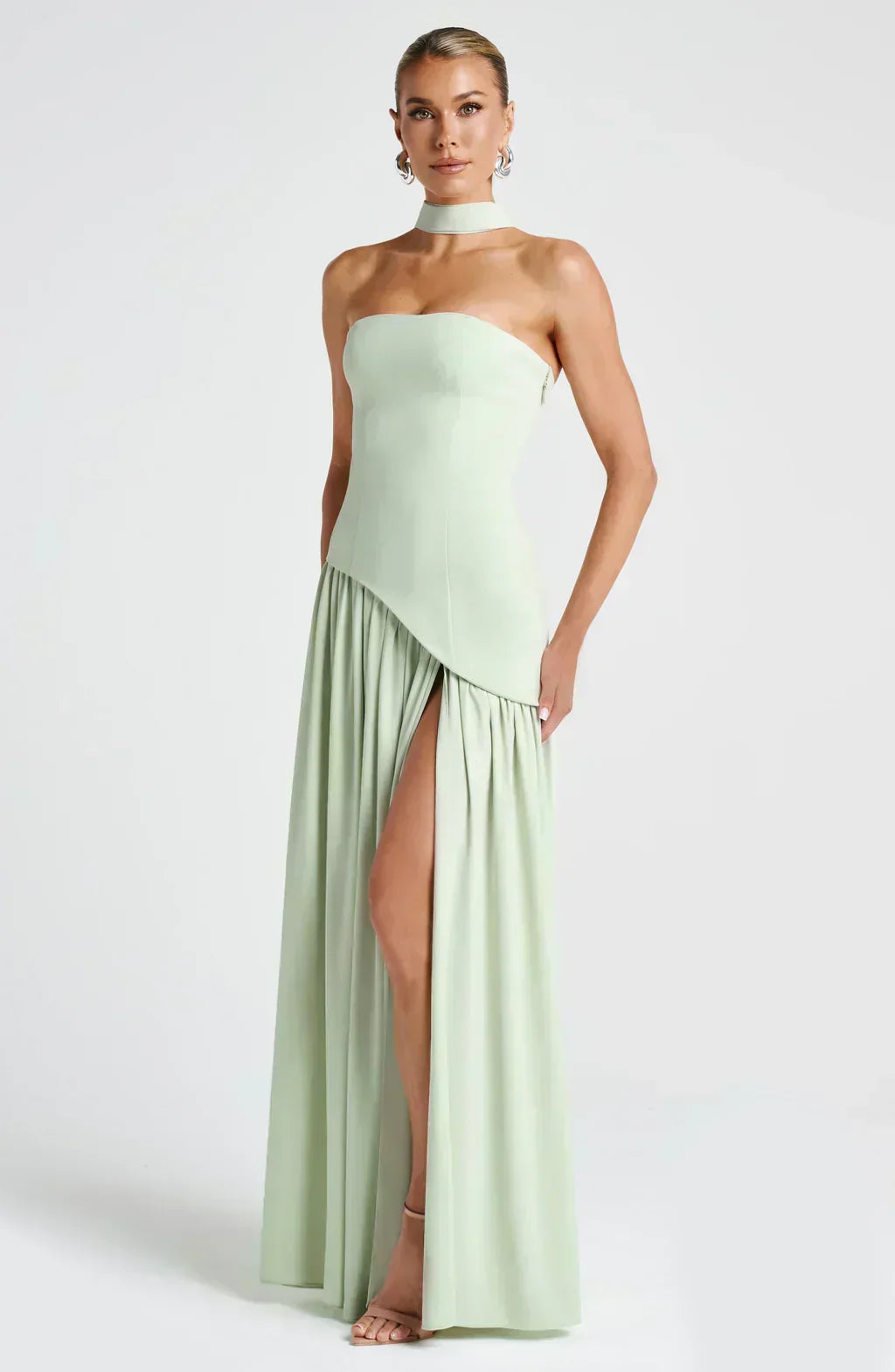 Emily | Vrouwen Bruidsgast Asymmetrische Maxi Jurk