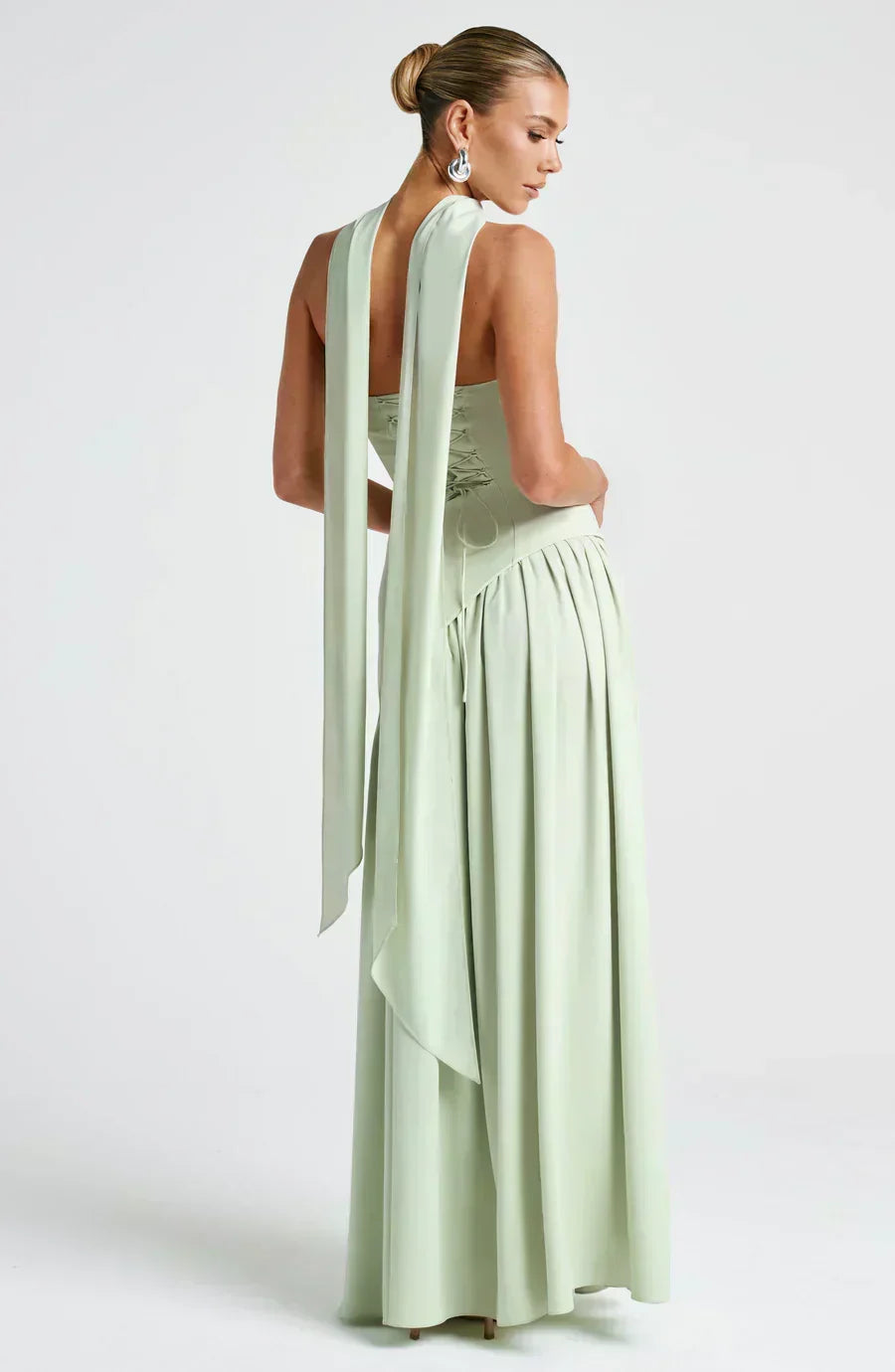 Emily | Vrouwen Bruidsgast Asymmetrische Maxi Jurk