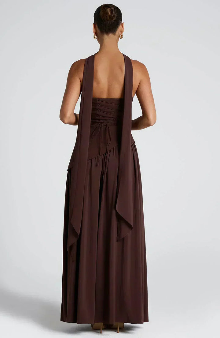 Emily | Vrouwen Bruidsgast Asymmetrische Maxi Jurk