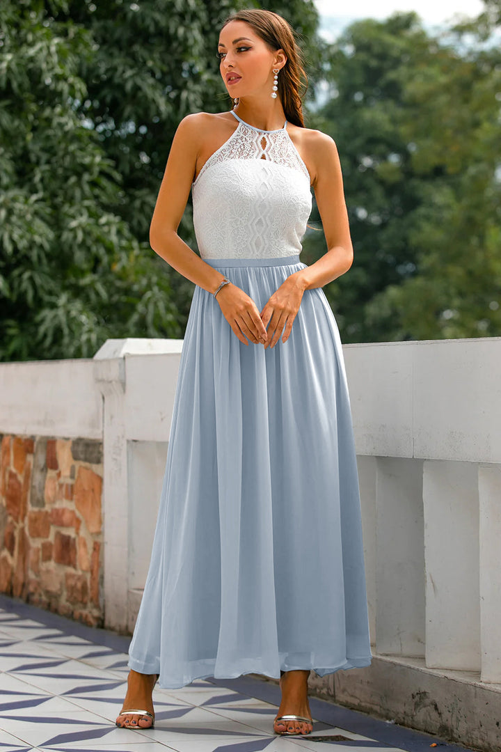 Madison | Dames Bruiloft Gast Halter Maxi Jurk