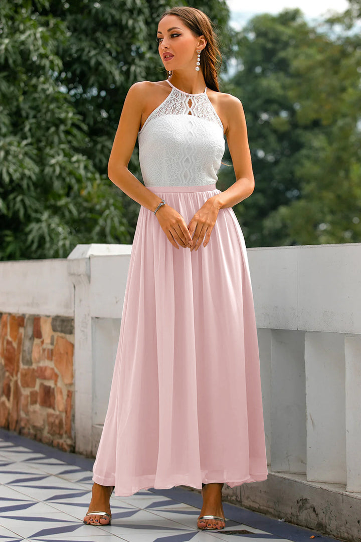 Madison | Dames Bruiloft Gast Halter Maxi Jurk